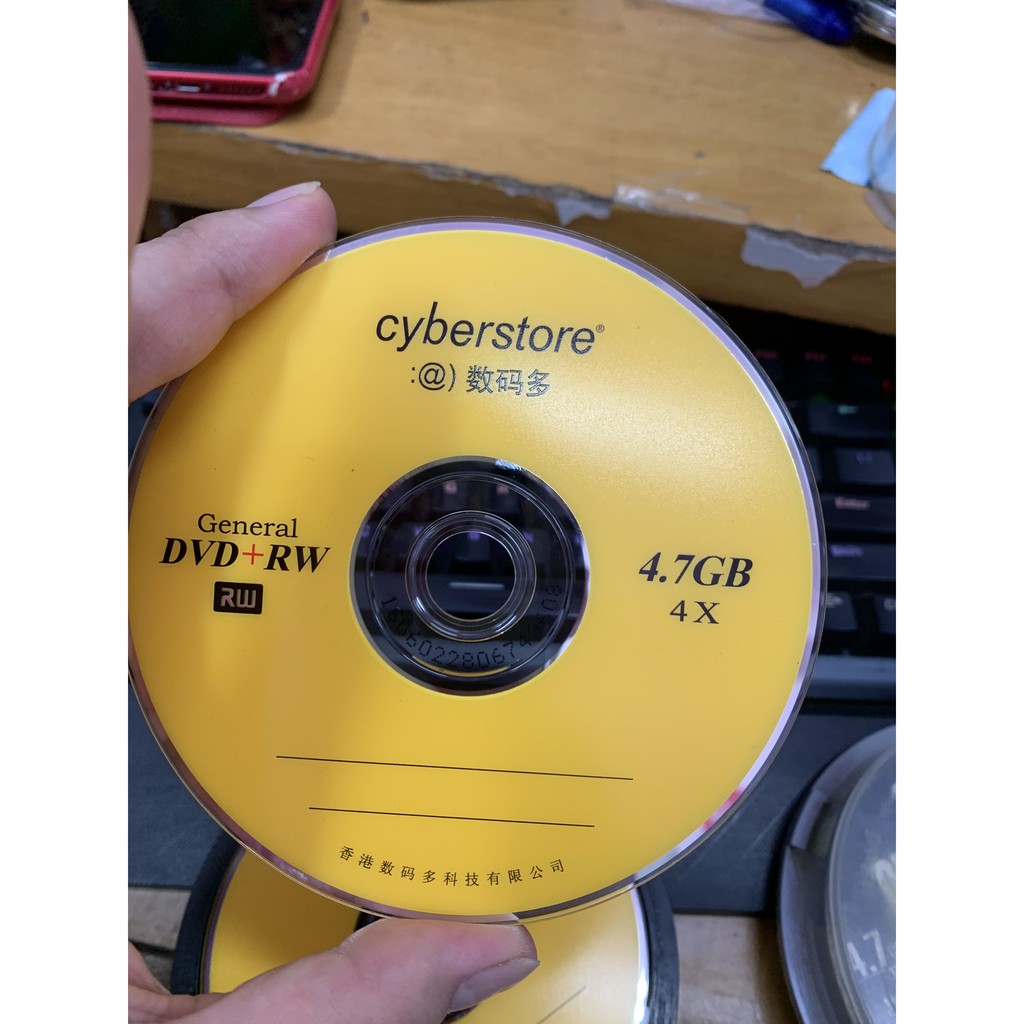 Đĩa DVD+RW Cyberstore hàng tray không hộp 4x 4.7Gb