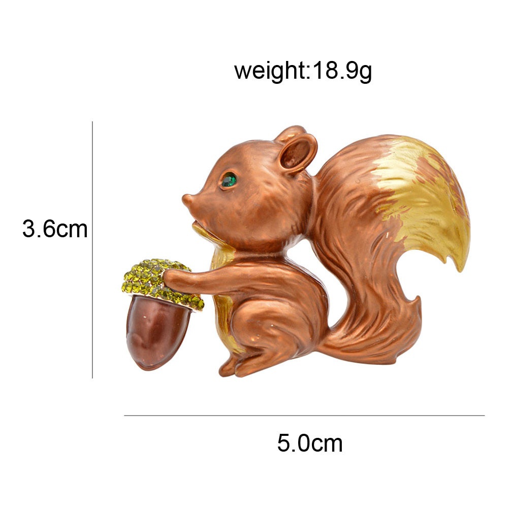 Trâm Cài Áo Hình Chú Sóc Tráng Men Thời Trang Cho Nữ