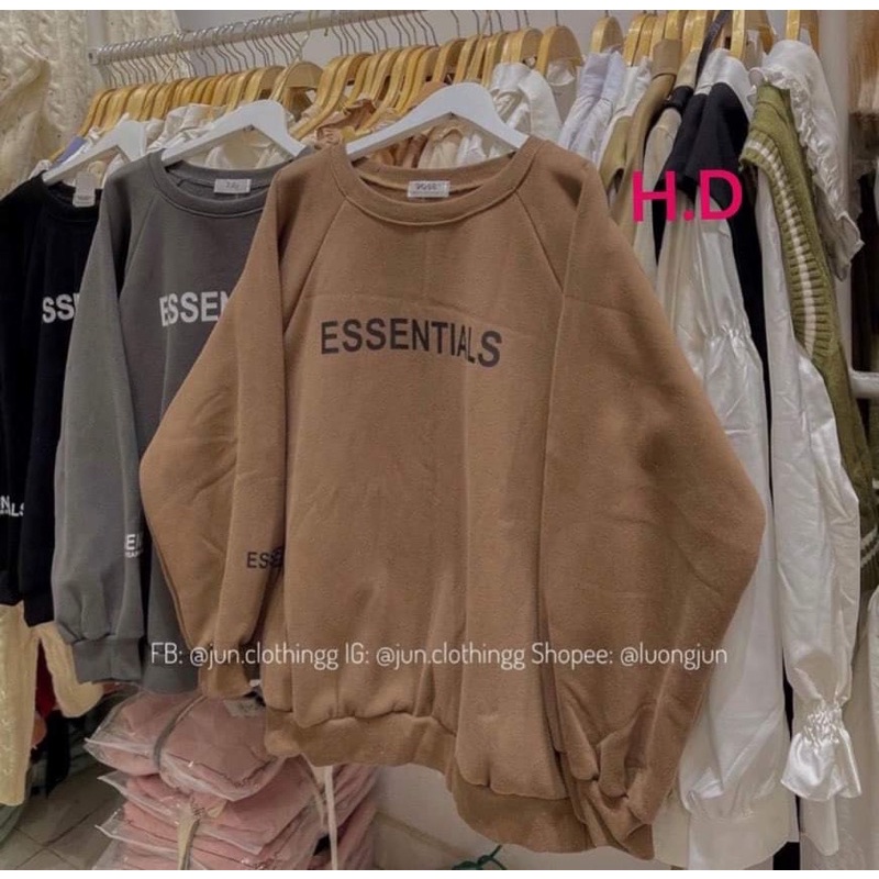 Áo nỉ bo ESS tay ngực