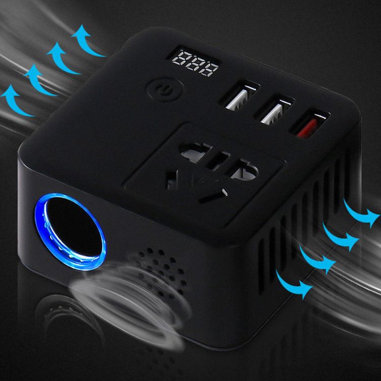 Bộ biến tần biến điện Ô Tô 12V/24V Sang 220V Ô Tô Đa Chức Năng  ☘️ FREESHIP ☘️