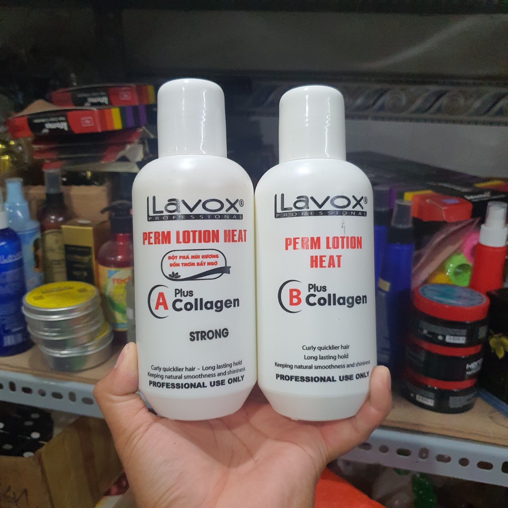 Kem uốn nóng colalgen Lavox 500ml