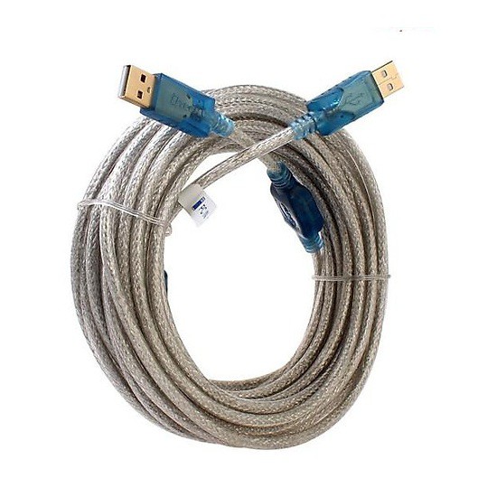 Cáp USB to USB 2.0 dài 10m 2 đầu dương có bọc chống nhiễu DTECH DT-5026C
