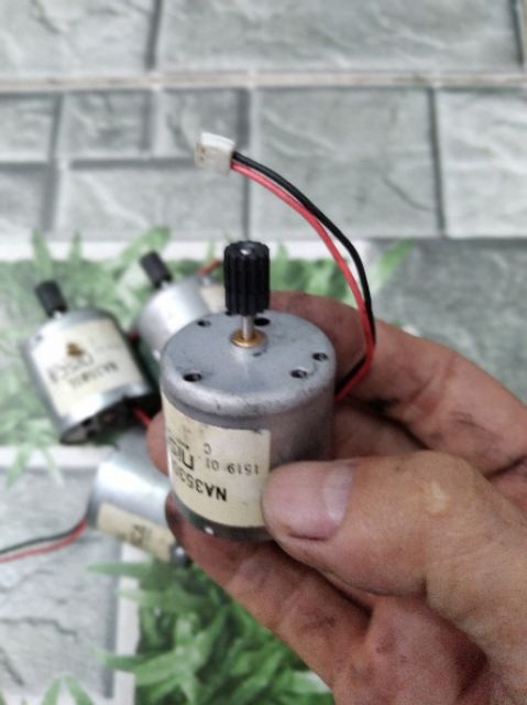 DC Motor NiSCA giá 5c/70k chế quạt tích điện mini