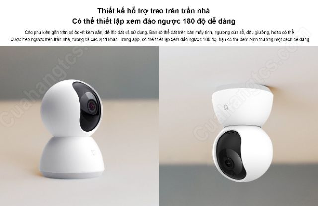 Camera ip xoay 360 độ Xiaomi Mijia 1080p 2018 Quốc tế | BH 3 tháng