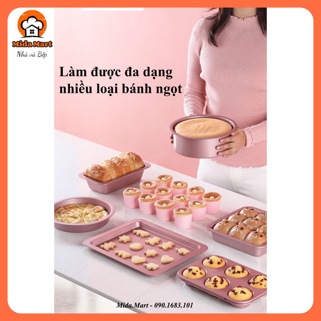 🔥 BỘ 29 DỤNG CỤ LÀM BÁNH MÀU HỒNG DỄ THƯƠNG CHEFMADE CHÍNH HÃNG BẢO HÀNH 6 THÁNG 🔥