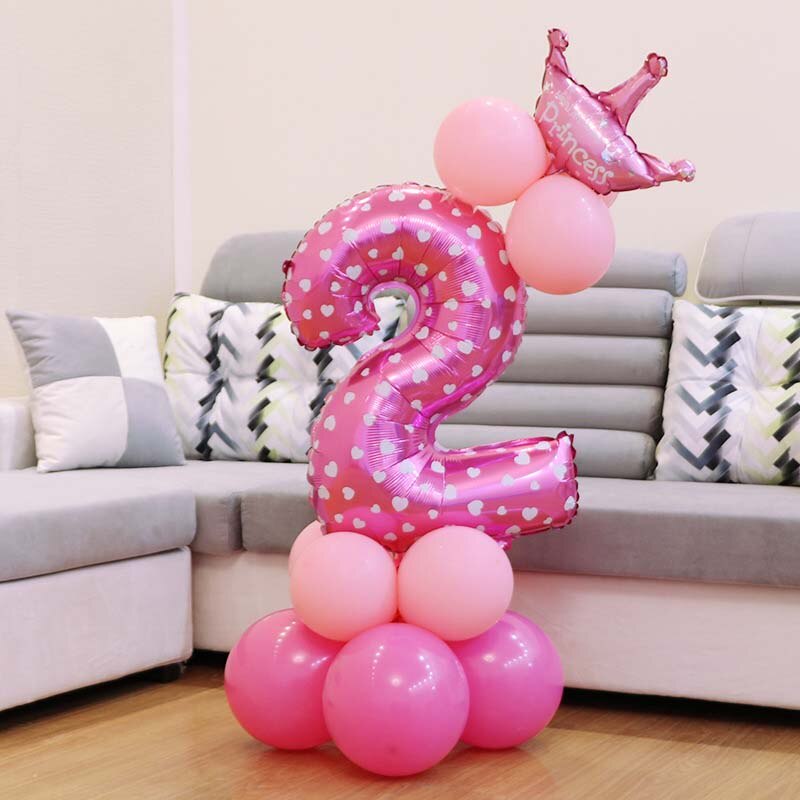 Bộ 12 Bong Bóng Lá Nhôm 32&quot; Dùng Trang Trí Tiệc Sinh Nhật