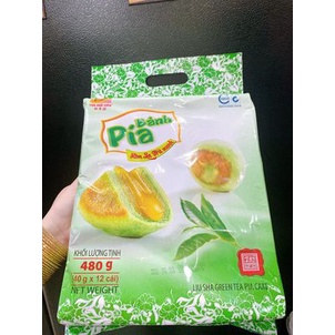 bánh pía kim sa trà xanh túi 12 cái - giá sỉ