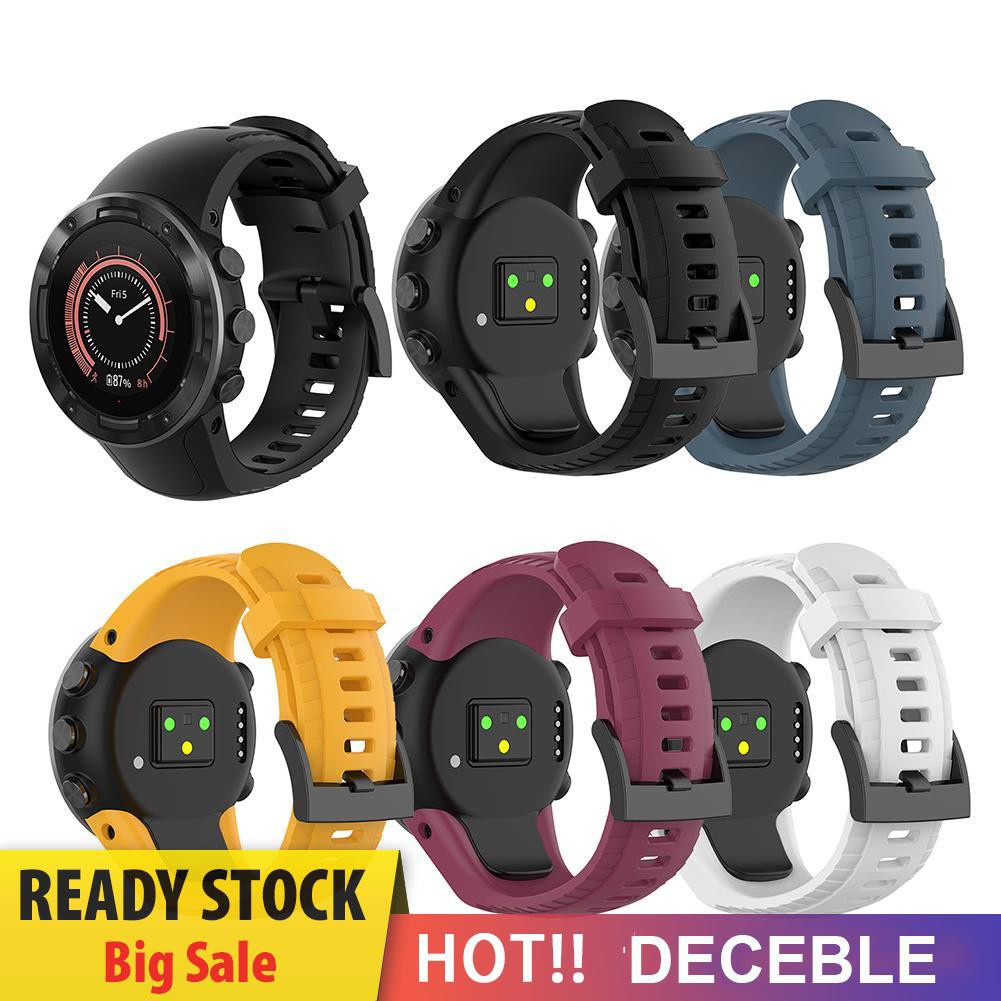 Deceble Silicone Replacement Watchband for Suunto 5 Band Strap Watch Accessories