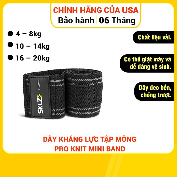 Dây Kháng Lực Tập Mông Pro Knit Mini Band SKLZ