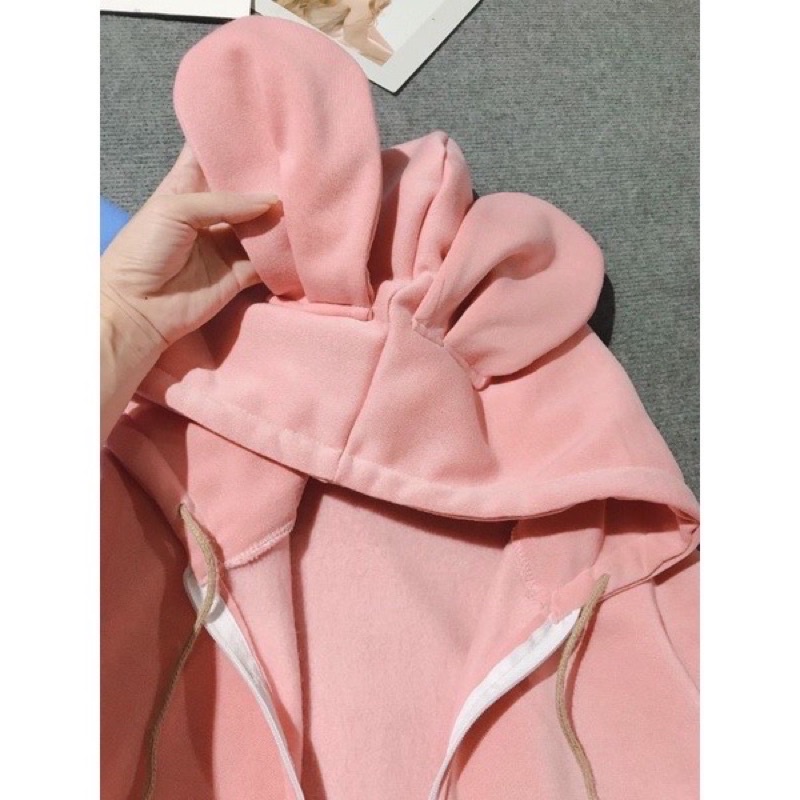 [SIÊU HÓT] Áo Hoodie Nỉ Tai Thỏ Cute Form Rộng, Áo Nỉ Nữ Tai thỏ, Áo Hoodie Nữ Form Rộng, Áo Nỉ Mũ