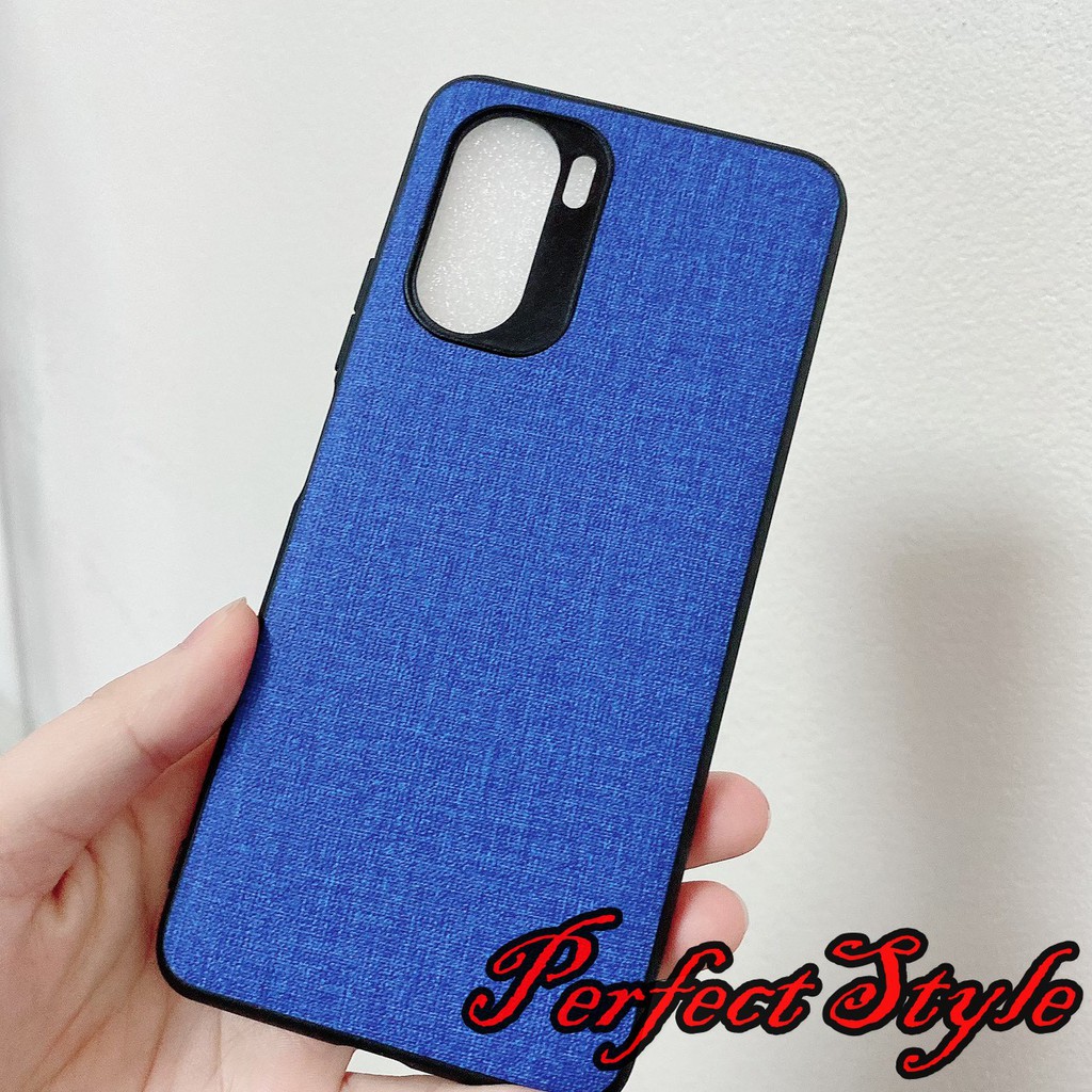 Ốp lưng Redmi K40 / K40 pro vân vải jean cao cấp