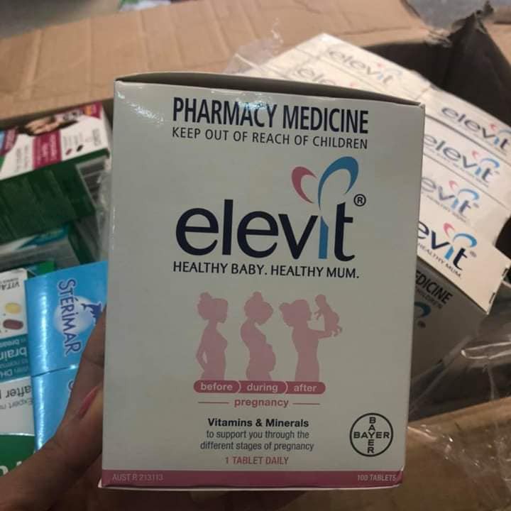 Vitamin Tổng Hợp Elevit Dành Cho Bà Bầu 100 Viên