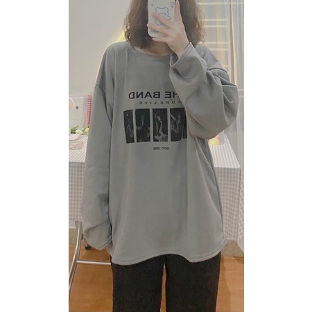 SWEATER XÁM THE BAND BASIC XINH XINH - freesize | BigBuy360 - bigbuy360.vn