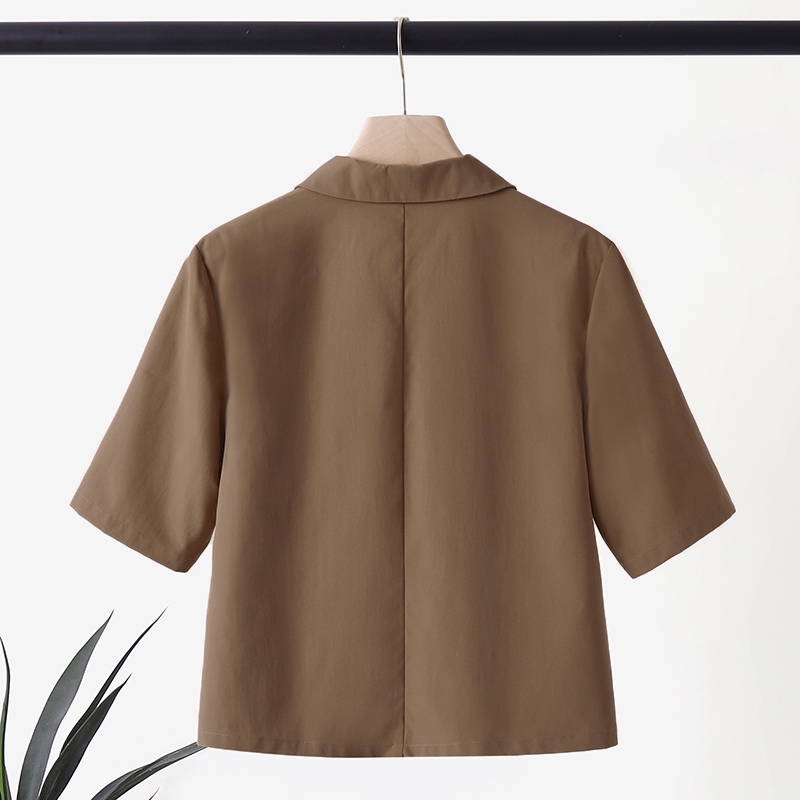 Áo khoác blazer ZANZEA tay lửng cổ bẻ thời trang Hàn Quốc tùy chọn màu sắc dành cho nữ