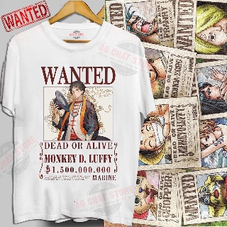 [CỰC HOT] BST ÁO THUN TRUY NÃ ONE PIECE WANTED LUFFY, ZORO, LAW, ACE, SABO CAO CẤP OP91