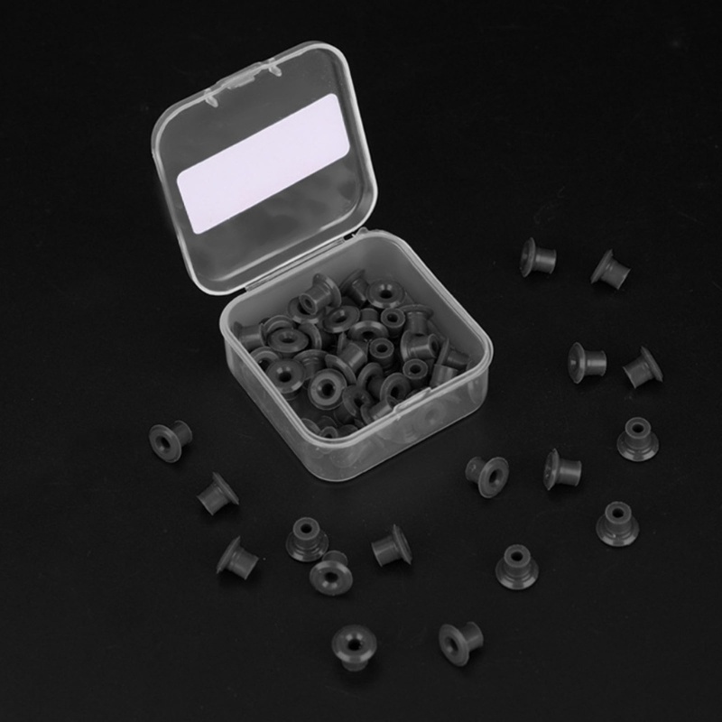 Set 50 Miếng Đệm Núm Vú Bằng Silicone Cho Máy Xăm Hình
