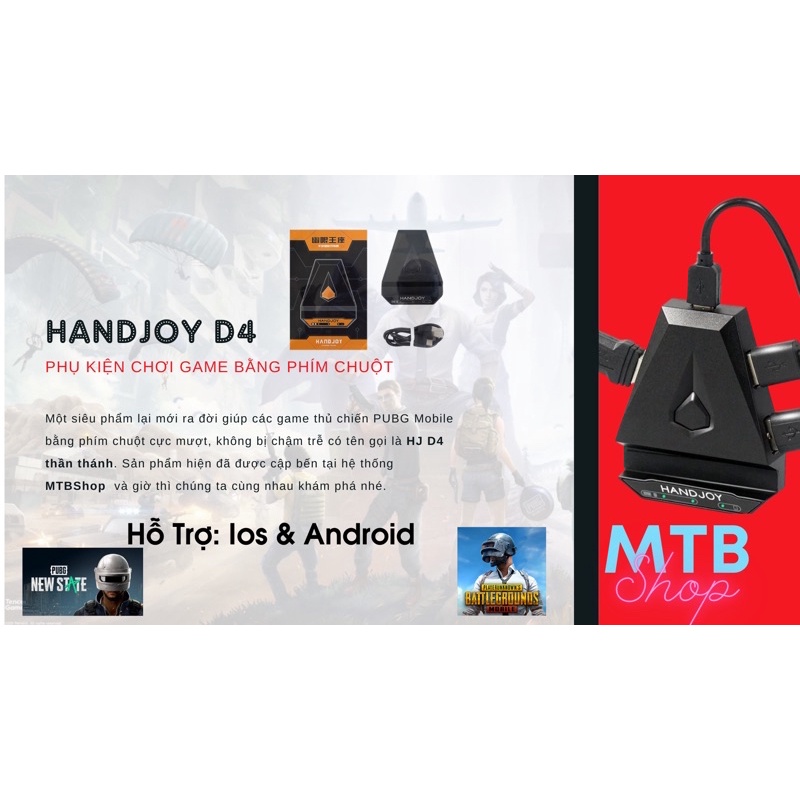 HandJoy D4 | Phụ kiện Chơi Game bằng phím chuột