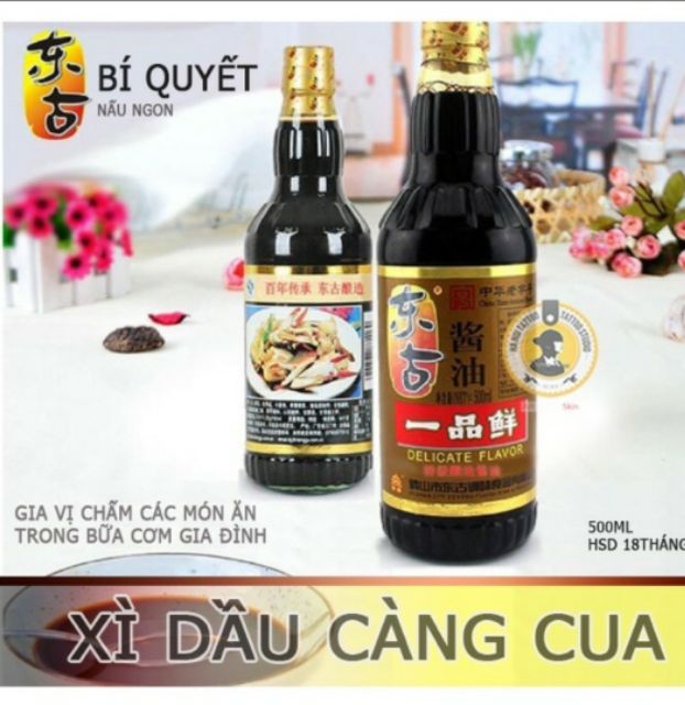 Chai 500ml Xì Dầu Càng Cua Nhất Phẩm Tiên Loại Chuẩn