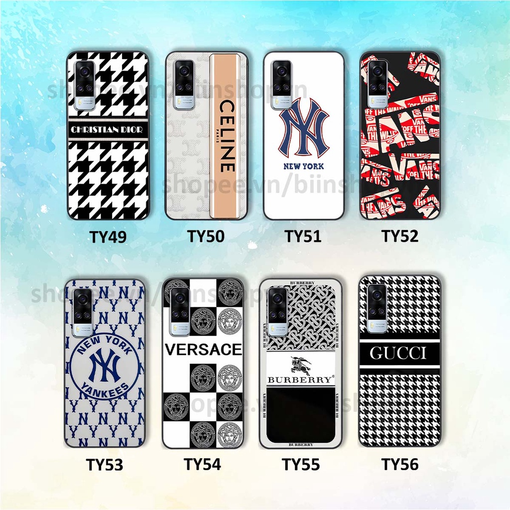 Ốp Vivo Y51 2020 in hình các thương hiệu nổi tiếng siêu đẹp, thời trang cá tính