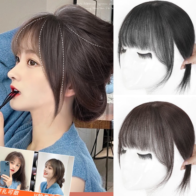 Tóc Mái Giả Có Mái Bằng Sợi Tổng Hợp Tàng Hình Thời Trang Cho Nữ