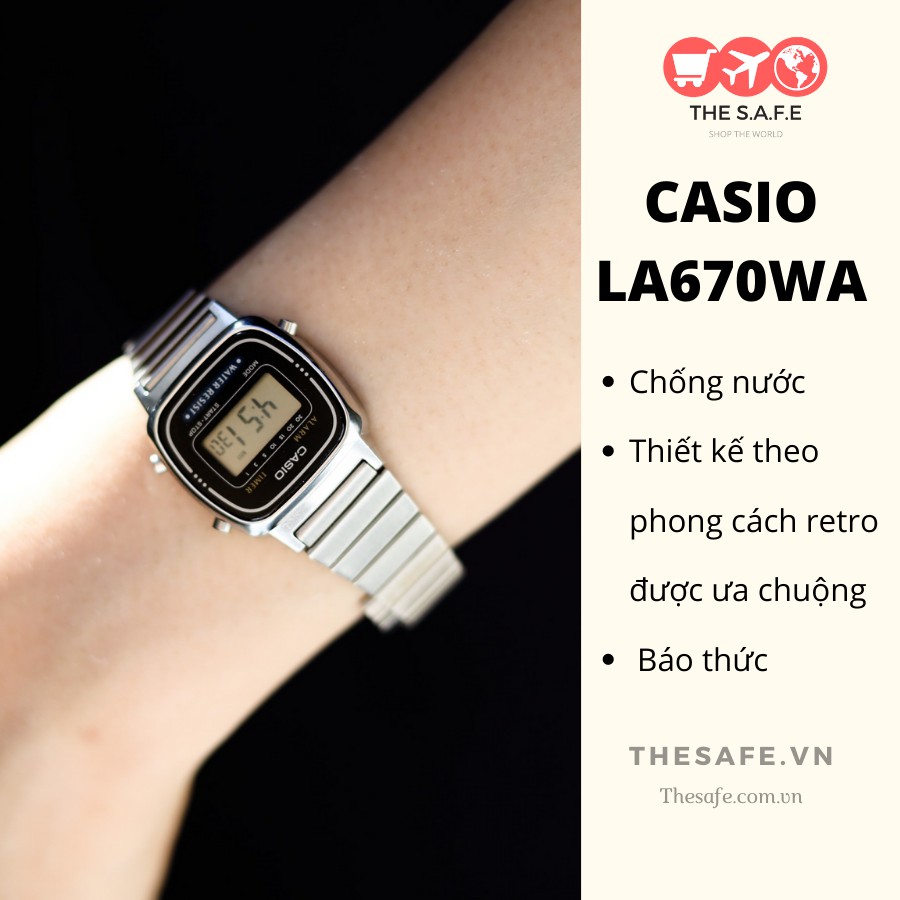 Đồng hồ casio nữ LA670WA - 1JF