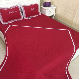 Set chăn ga gối satin xoa 4 món