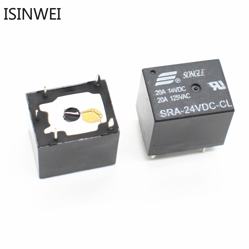 Bộ 5 relay SRA-24VDC-CL 24V 5PIN T74 20A chuyên dụng