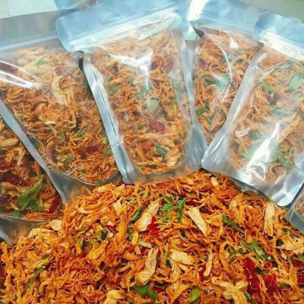 KHÔ GÀ LÁ CHANH 500gr