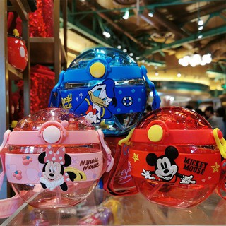 [ Ảnh thật ] DISNEY Bình nước nhựa tritan, ống hút silicone, an toàn với sức khoẻ