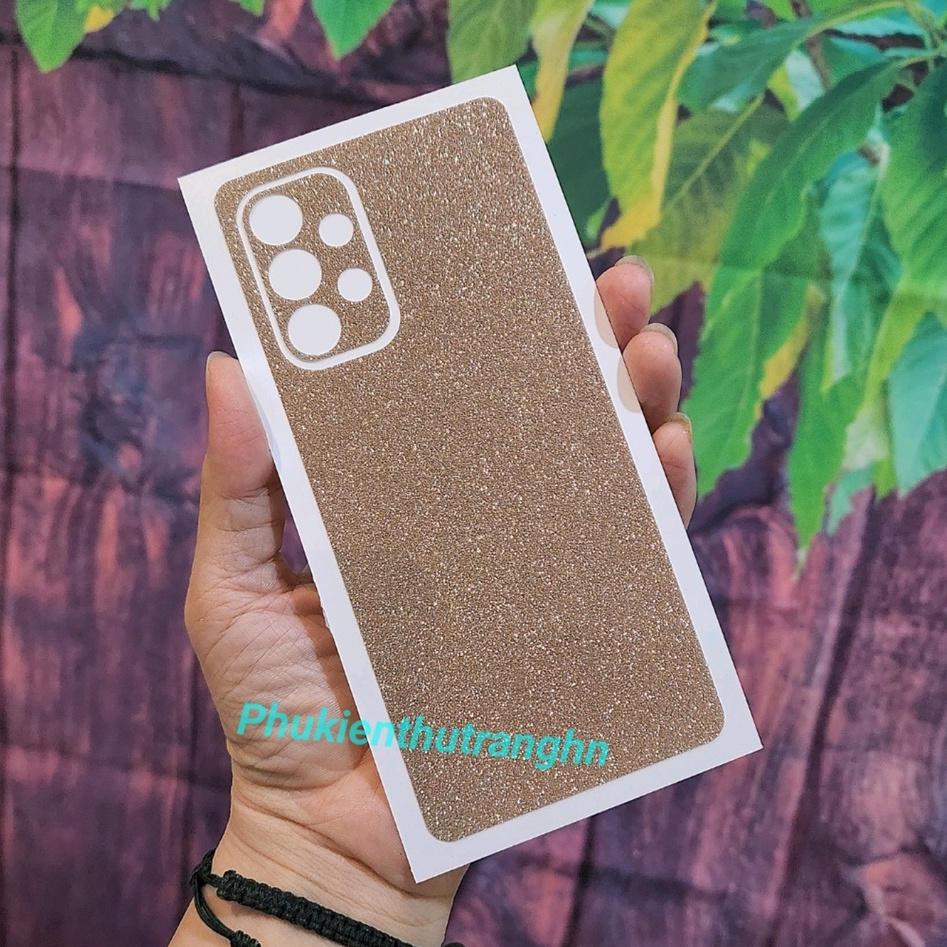 Miếng dán mặt lưng kim tuyến nhiều màu Samsung A13 M33 A23 M23 M53 A53 A73 A33 A22 4G - 5G M32 A32 4G - 5G A12 M12 A70