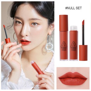 Son kem lì 3CE Soft Lip Lacquer Null Set – Đỏ Gạch