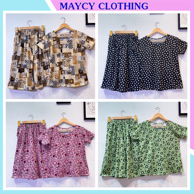 Đồ bộ trung niên mùa hè cho bà cho mẹ - Vải thun lạnh co dãn 4 chiều