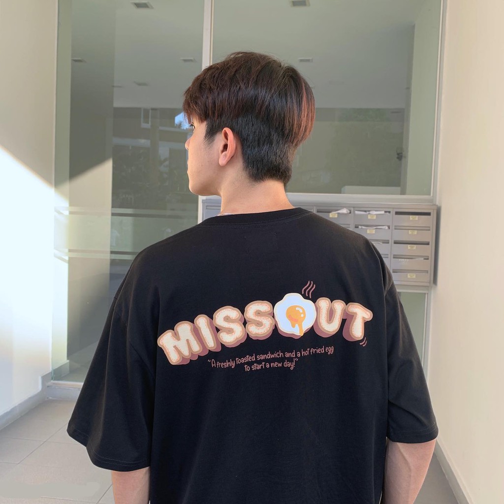 Áo Thun unisex missout  MST EGGS Trứng LOGO nam nữ Full Tag tay cổ | BigBuy360 - bigbuy360.vn