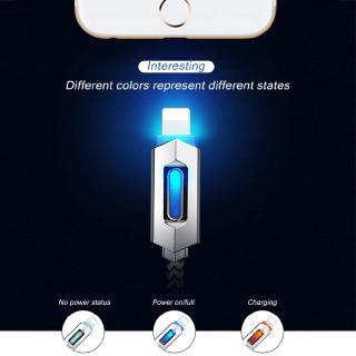 Micro USB Glowing Cable Fast Charging Data Line For Apple iPhone Android Type-C Adapter