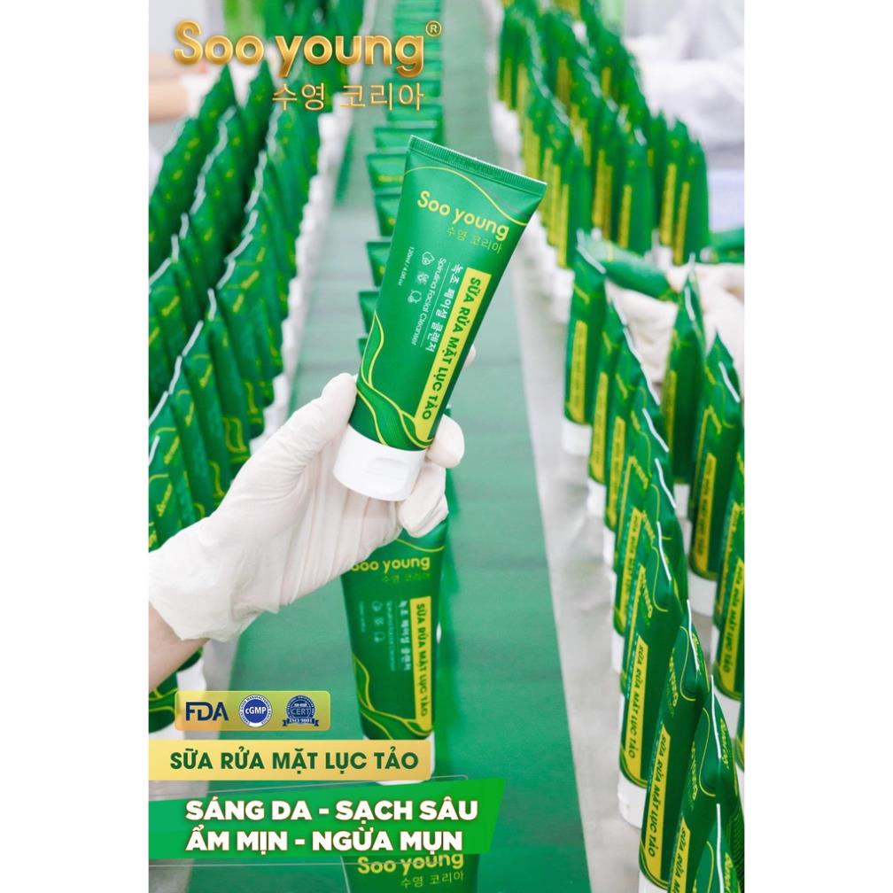 Sữa rửa mặt lục tảo Soo young