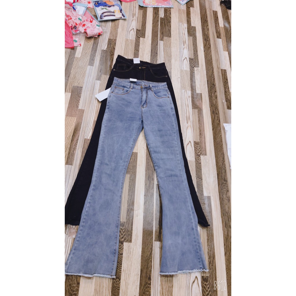 Quần Jeans Nữ Ống Loe Dai 103cm Sang Chảnh Ảnh Chụp Thật
