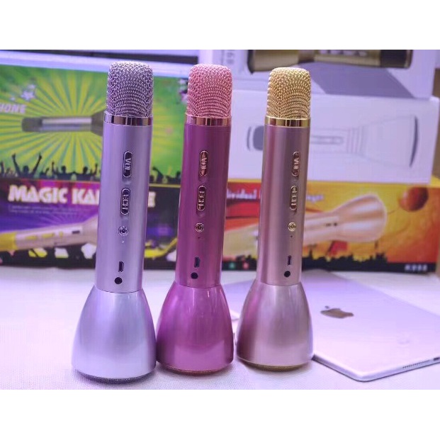 Micro karaoke kèm loa bluetooth K068,k098,k088i