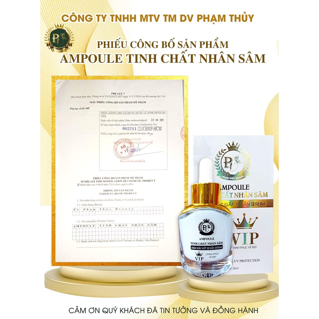 Tinh Chất Dưỡng – Serum Huyết Thanh Nhân Sâm