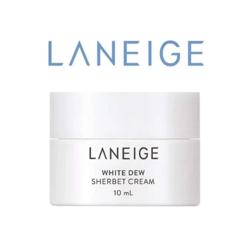 (Mẫu mới) Kem Dưỡng Trắng Cấp Ẩm Dồi Dào Và Làm Dịu Da Laneige White Dew Sherbet Cream Mini 10ml