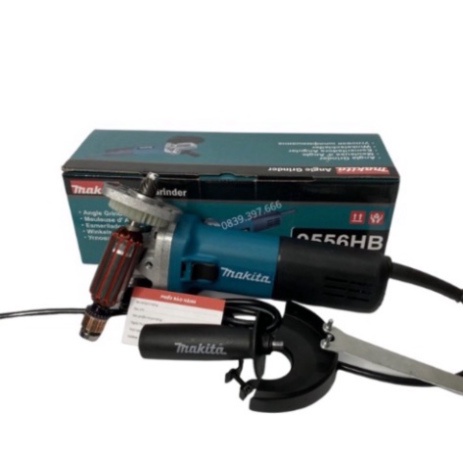 Máy mài, máy cắt cầm tay Makita 9556HB công suất lớn 840W, dùng cho việc cắt góc cắt kim loại an toàn tiện lợi