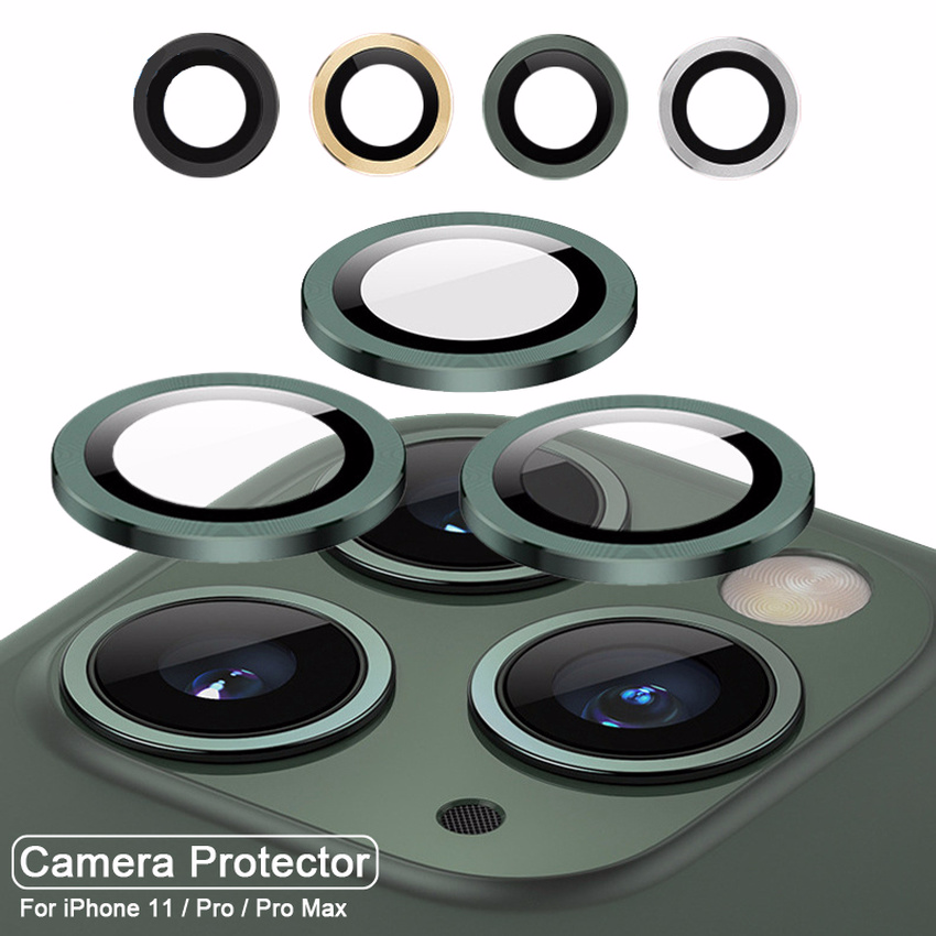 Vòng Kính Cường Lực Bảo Vệ Ống Kính Camera 10 Màu Cho Iphone 12 11 12 11 Pro Max
