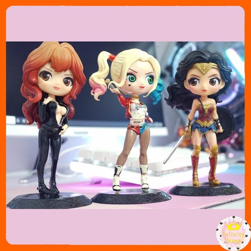 MÔ HÌNH HARLEY QUINN CHIBI - WONDERWOMAN - BLACKWINDOW INFINY DECOR