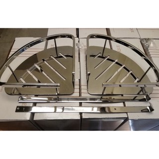 kệ góc 2 tầng inox 304 (Mã:KG-02)