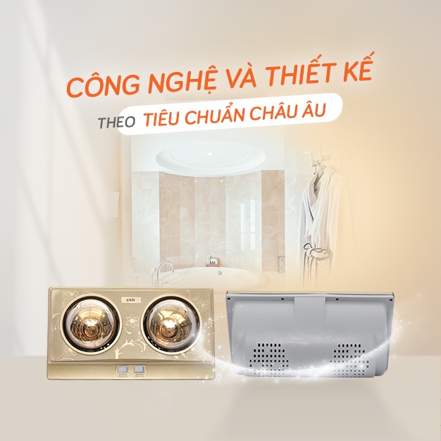 [Mã ELHA22 giảm 5% đơn 300K] Đèn sưởi nhà tắm UNIE UE-122