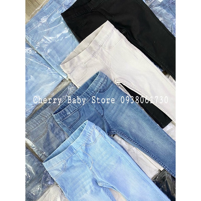 Quần tregging denim jean HM bé gái