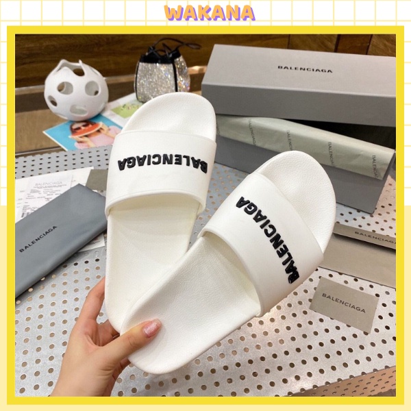 Dép balenciaga hồng nam nữ đế cao giá rẻ thời trang 2022 WAKANA BL016