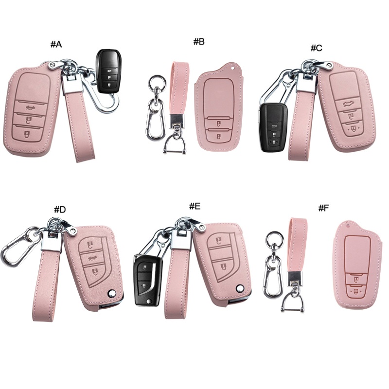 Bao Da Bảo Vệ Chìa Khóa Điều Khiển Từ Xa Cho Xe Hơi C-HR CHR Camry