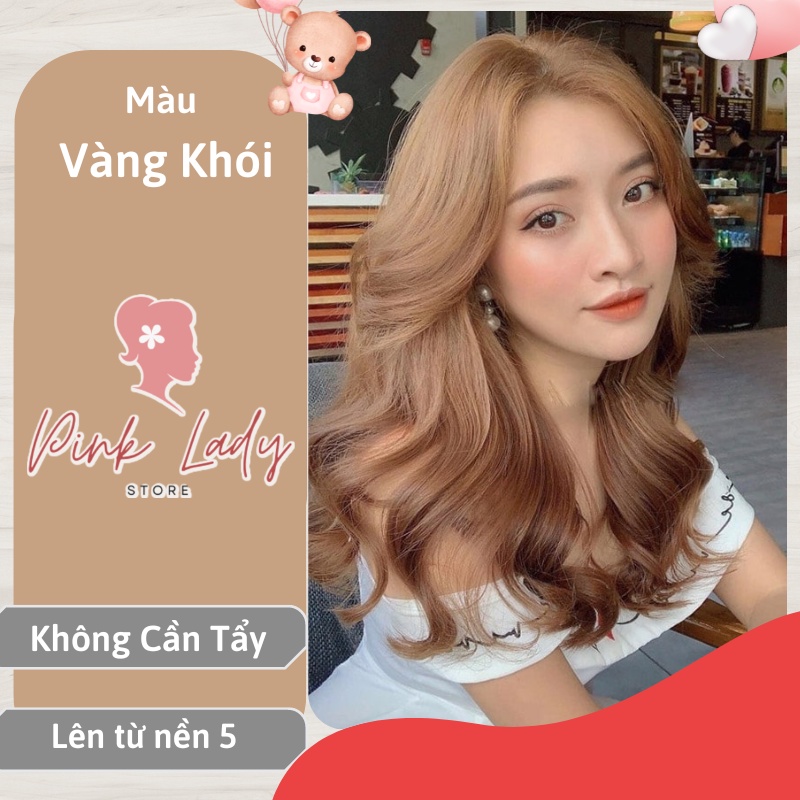 Thuốc nhuộm tóc vàng khói không cần tẩy tại nhà giá rẻ chính hãng OL34