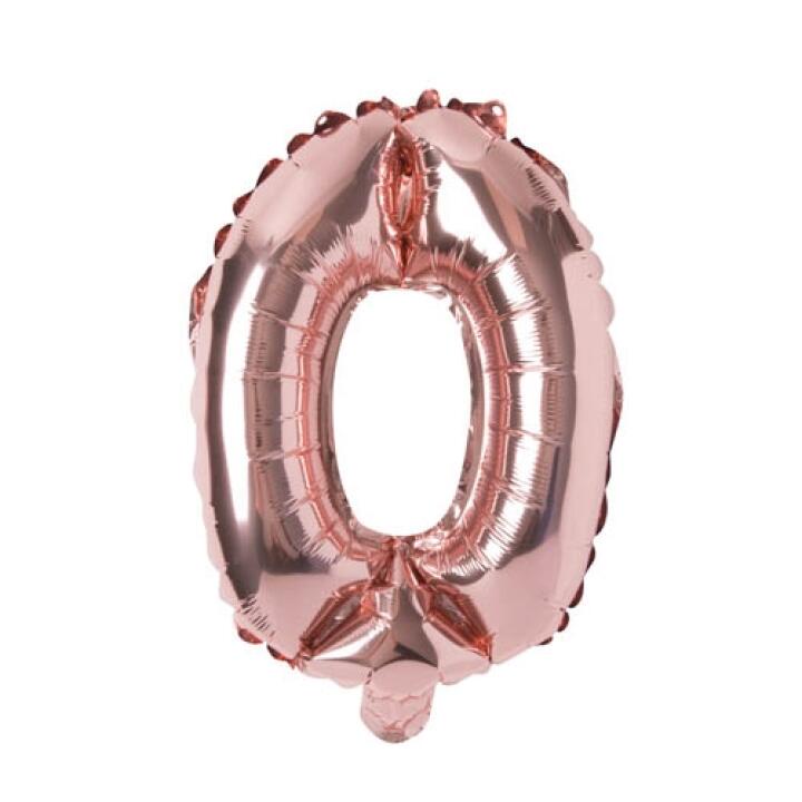Bong Bóng Số 0 ARTBOX Giấy Bạc Màu Vàng Hồng Dễ Thương