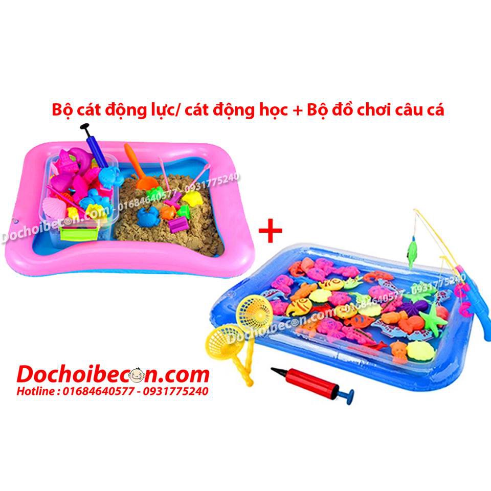 Combo Bộ đồ chơi Cát động lực + Bộ câu cá (Tối đa 3 combo)